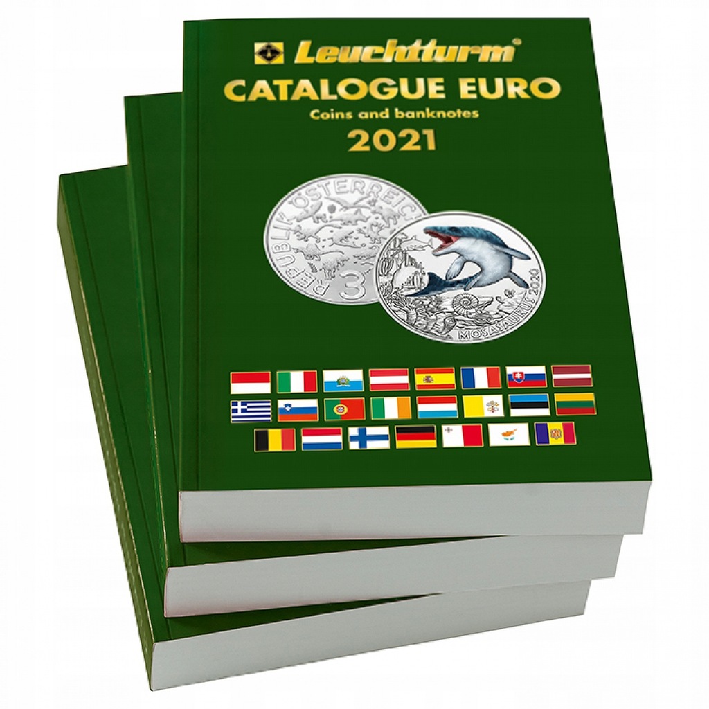 Katalog Monet-Banknotów Euro-2021r- Jęz.angielski