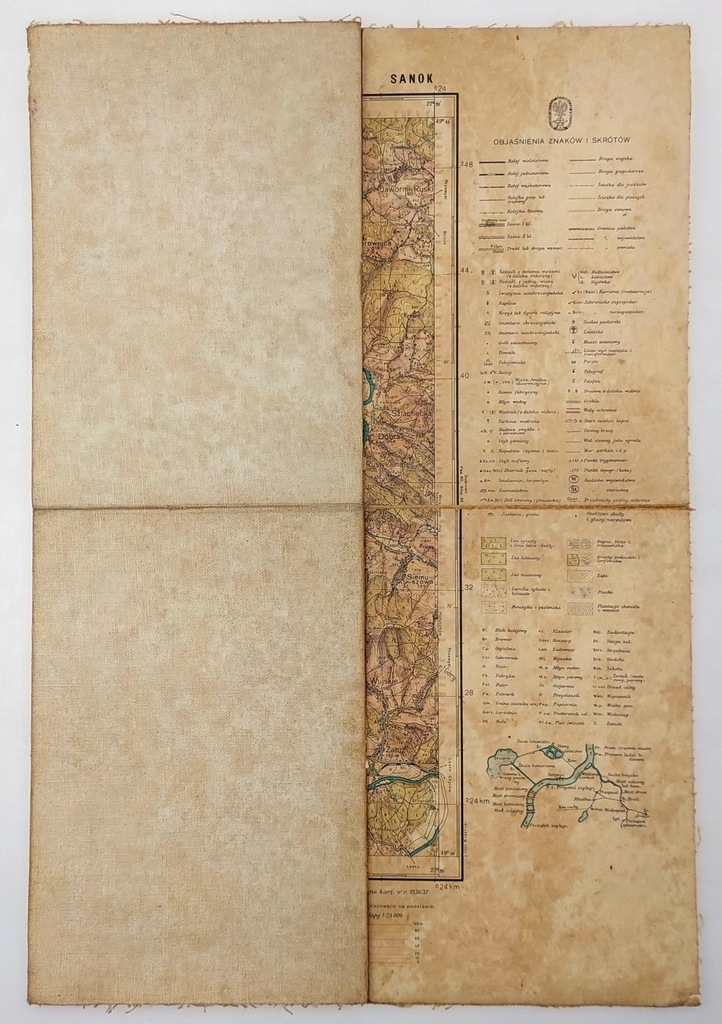 Mapa Sanoku 1937