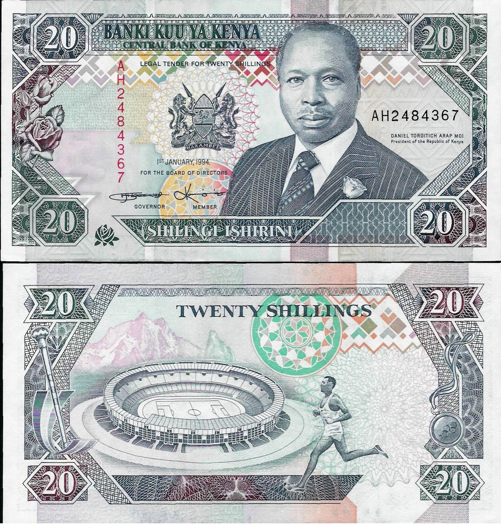 Kenia 1994 - 20 shillings - Pick 31 UNC