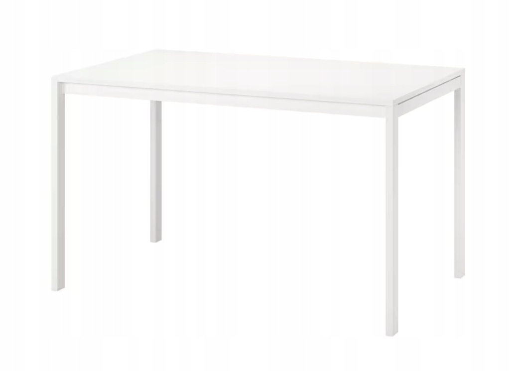 MELLTORP IKEA biały stół stalowe nogi 125x75