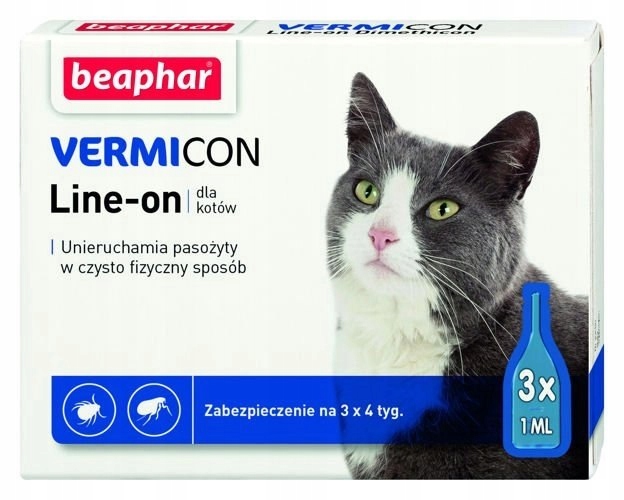 BEAPHAR VERMICON Line-on Kot 3x1ml