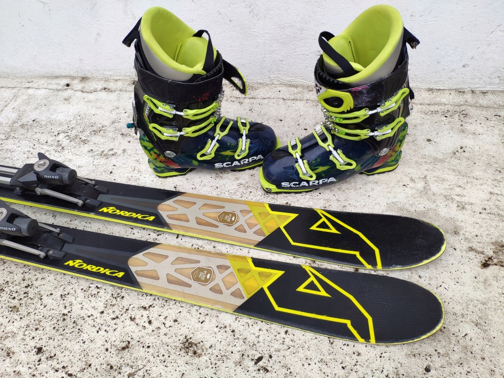 SKITOUR NORDICA NGRY 90 177CM BUTY 42 WROCLAW 2016