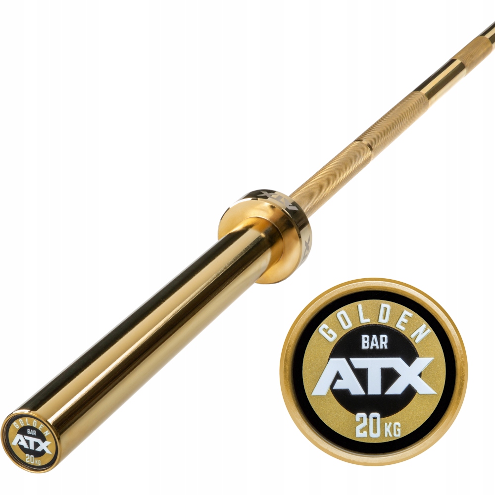 Gryf olimpijski 220cm ATX GOLD Powerlifting Bar