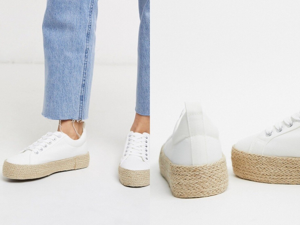 New Look Białe Trampki Espadryle Damskie 40