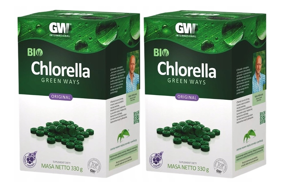 Greeen Ways Chlorella Pyrenoidosa 100% Naturalna Najwyższa Jakość! 1320szt.