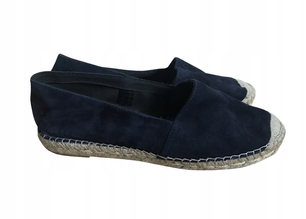 Granatowe zamszowe ESPADRYLE VIDORRETA 40 zalando