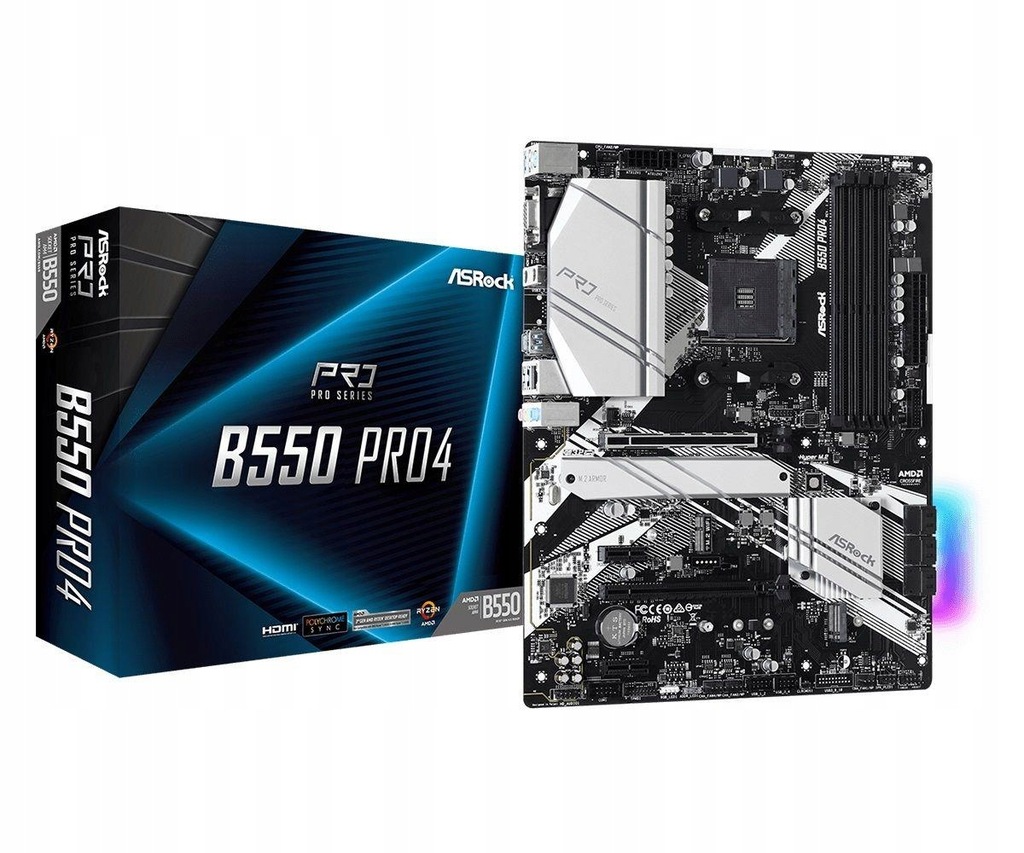 Płyta główna ASRock B550 Pro4 Ryzen AM4 ATX