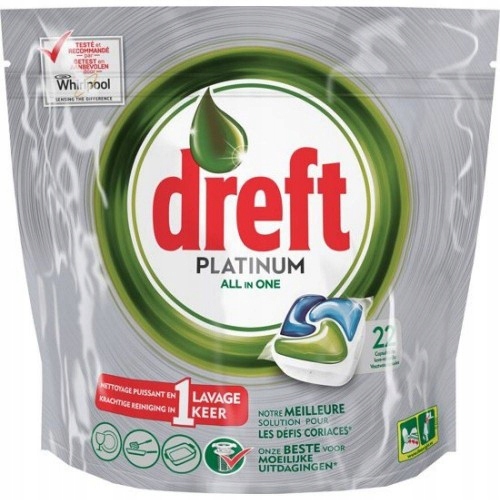 Dreft Platinum All in One 22 szt Kapsułki zmywarki