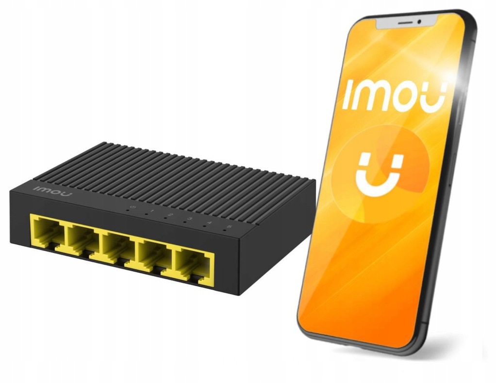 Switch Imou SG105C 5 portów Gigabit Ethernet 1000Mbps Plug&Play do domu