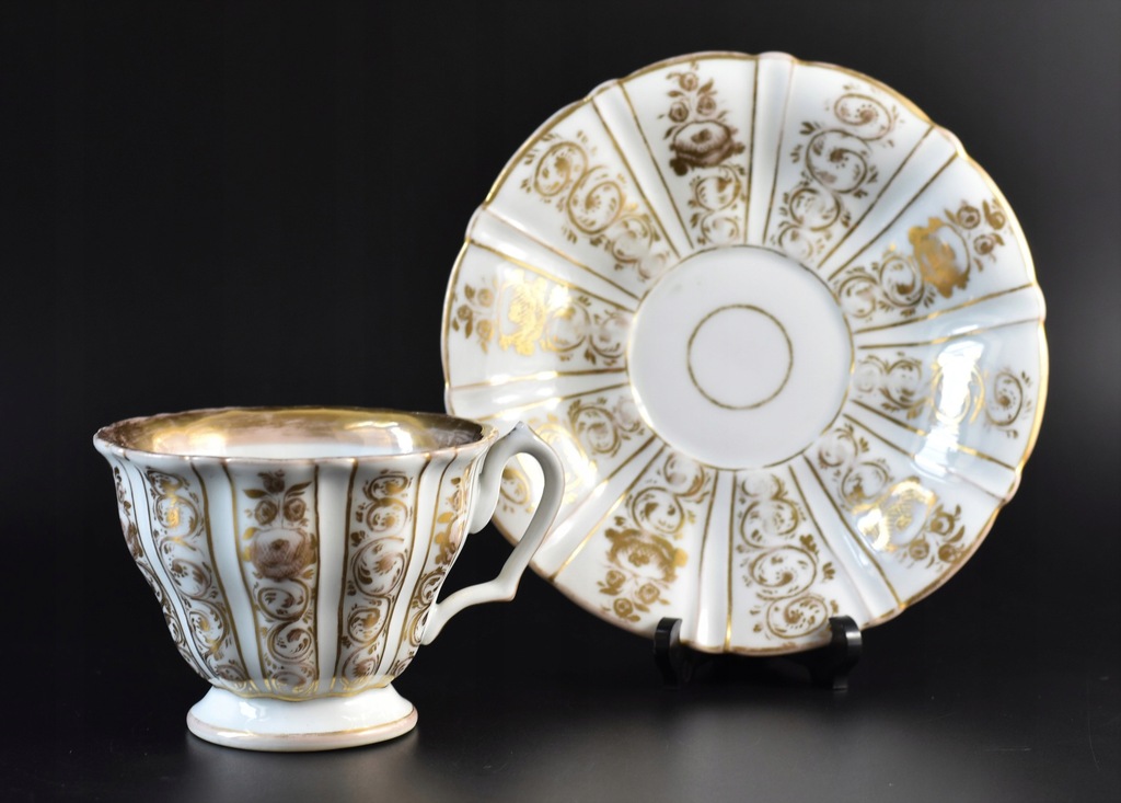 Filiżanka biedermeier CF Christian Fischer Bohemia