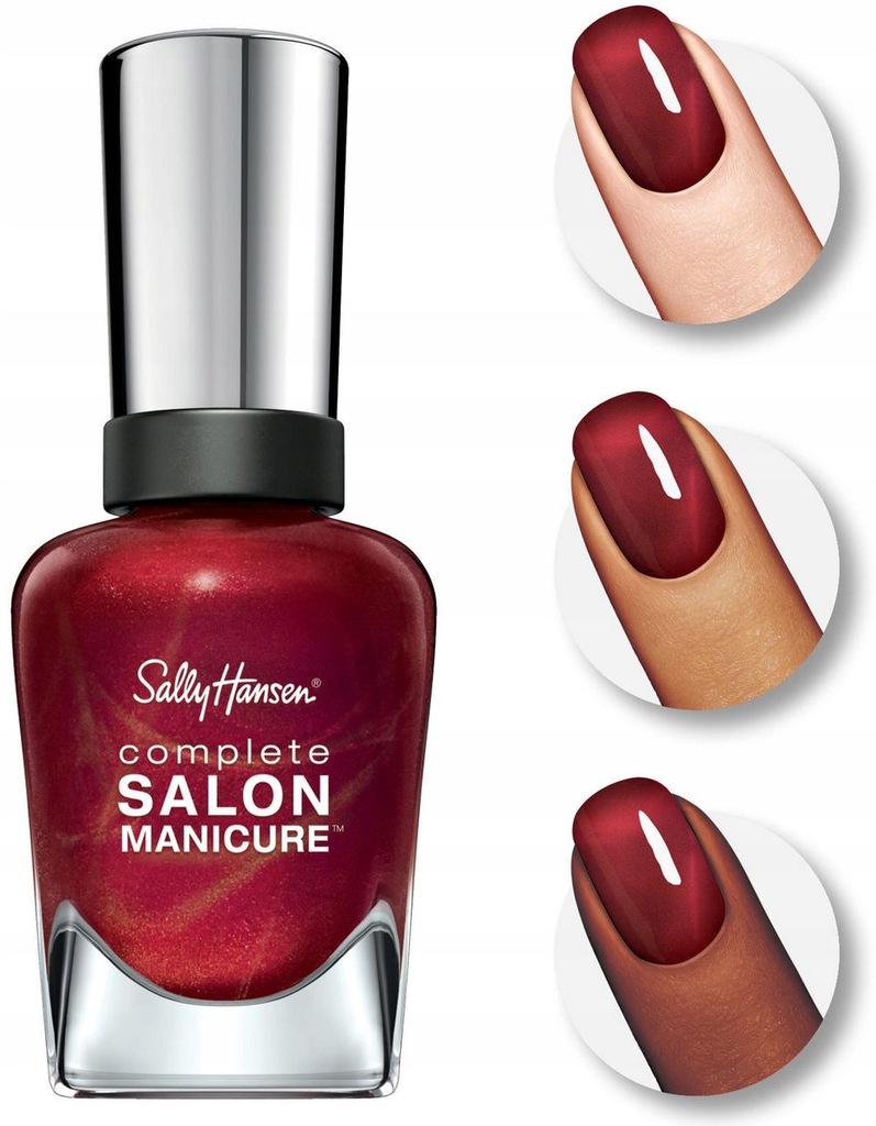 Sally Hansen Salon Complete Lakier Wine One 415