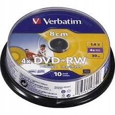 mini DVD-RW Verbatim 1,4GB 8cm x4 nadruk 10szt.