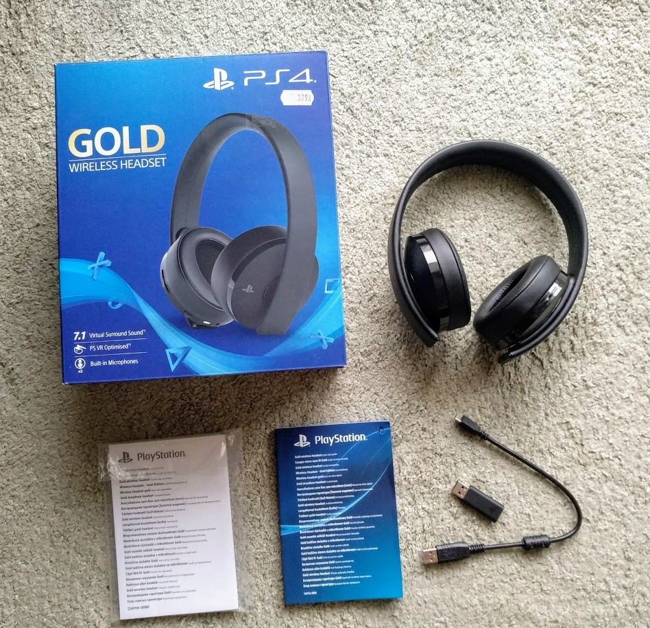 SŁUCHAWKI SONY GOLD WIRELESS HEADSET black