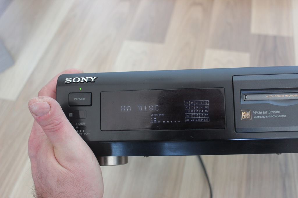 Odtwarzacz MiniDisc Sony MDS-JE510 czarny