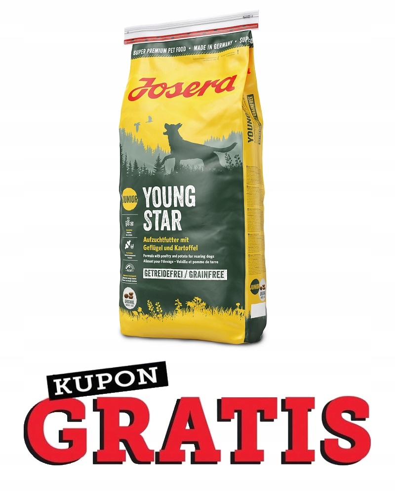 Купить JOSERA YOUNG STAR 15КГ + 1КГ БЕСПЛАТНО: отзывы, фото, характеристики в интерне-магазине Aredi.ru