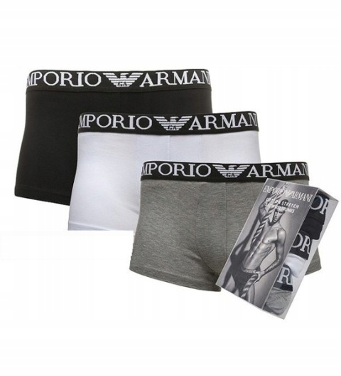 Bokserki Męskie Emporio Armani 3-PAK ROZM, M