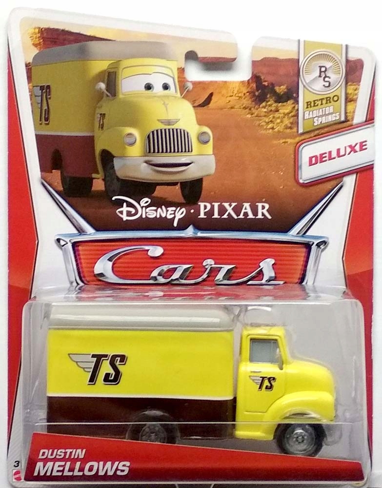 MATTEL CARS AUTA DUSTIN MELLOWS 1:55 NOWY !!!