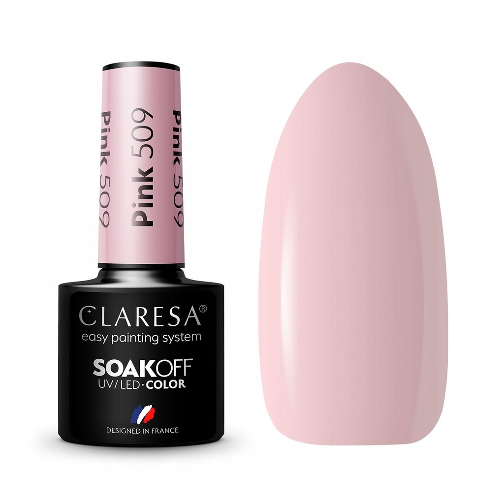 CLARESA Lakier Hybrydowy PINK 509 - 5ml