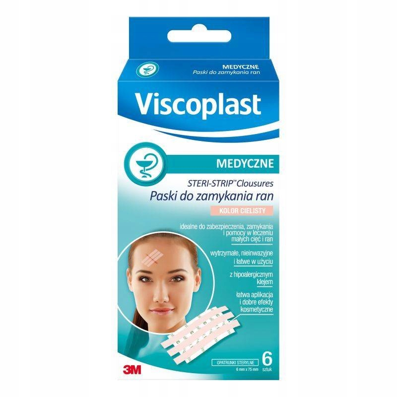 Viscoplast paski Steri-Strip 6x75mm 6szt