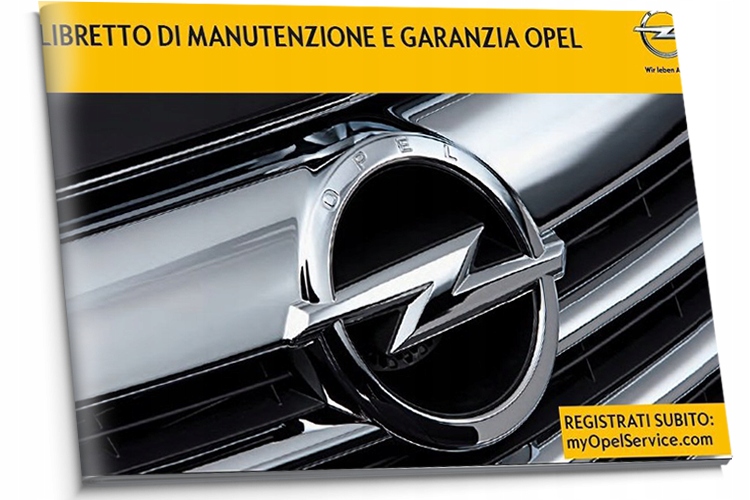 Opel Czysta Włoska Książka Serwisowa 2013-17