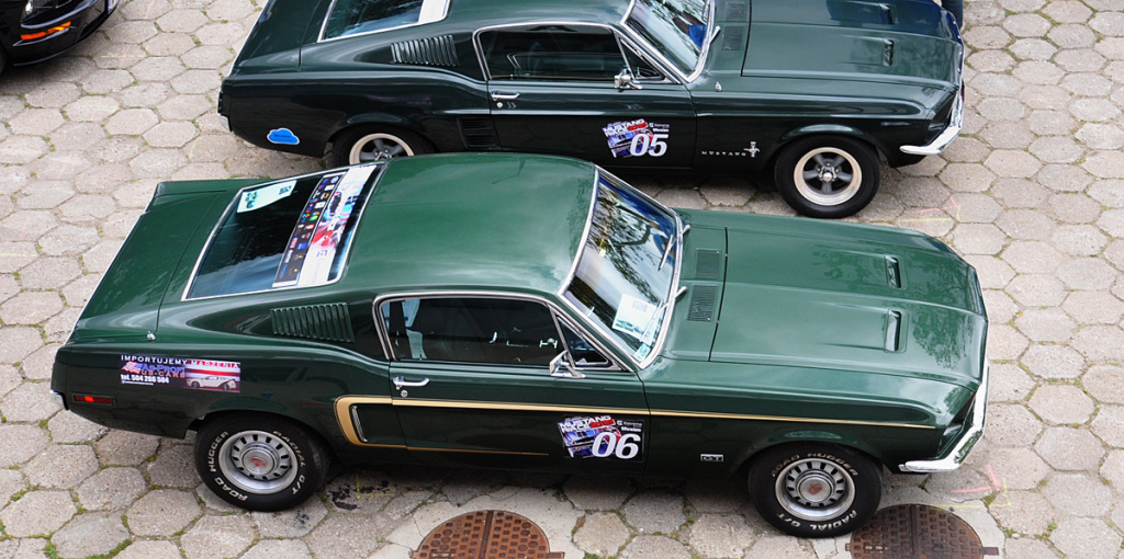 Przejażdżka Mustangiem 1968 na zlocie Mustangów