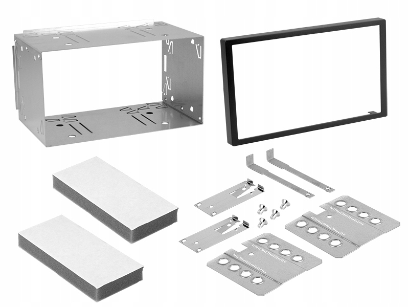 Zestaw ramka mont.2-DIN (182 x 103mm - 2 x ISO RAD