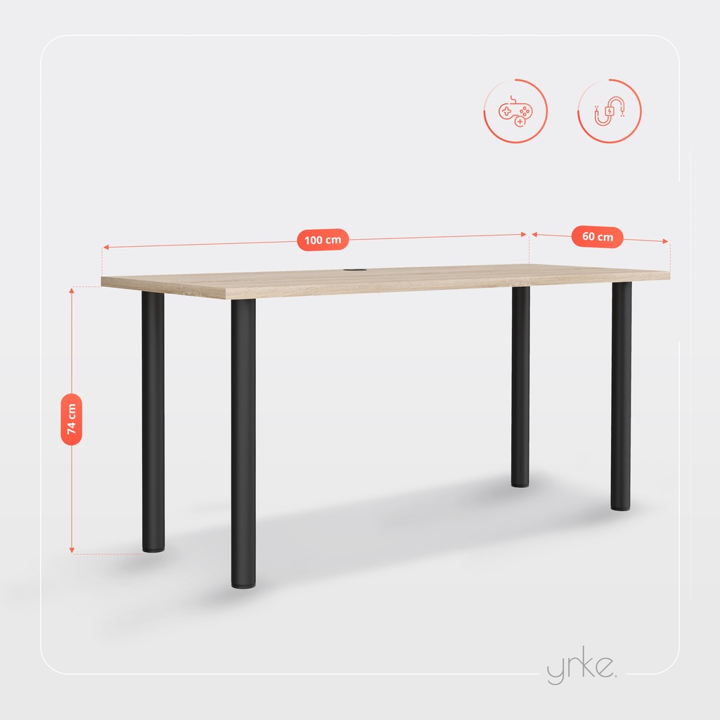 Купить Устойчивый, прочный, практичный рабочий стол 100х60.: отзывы, фото, характеристики в интерне-магазине Aredi.ru