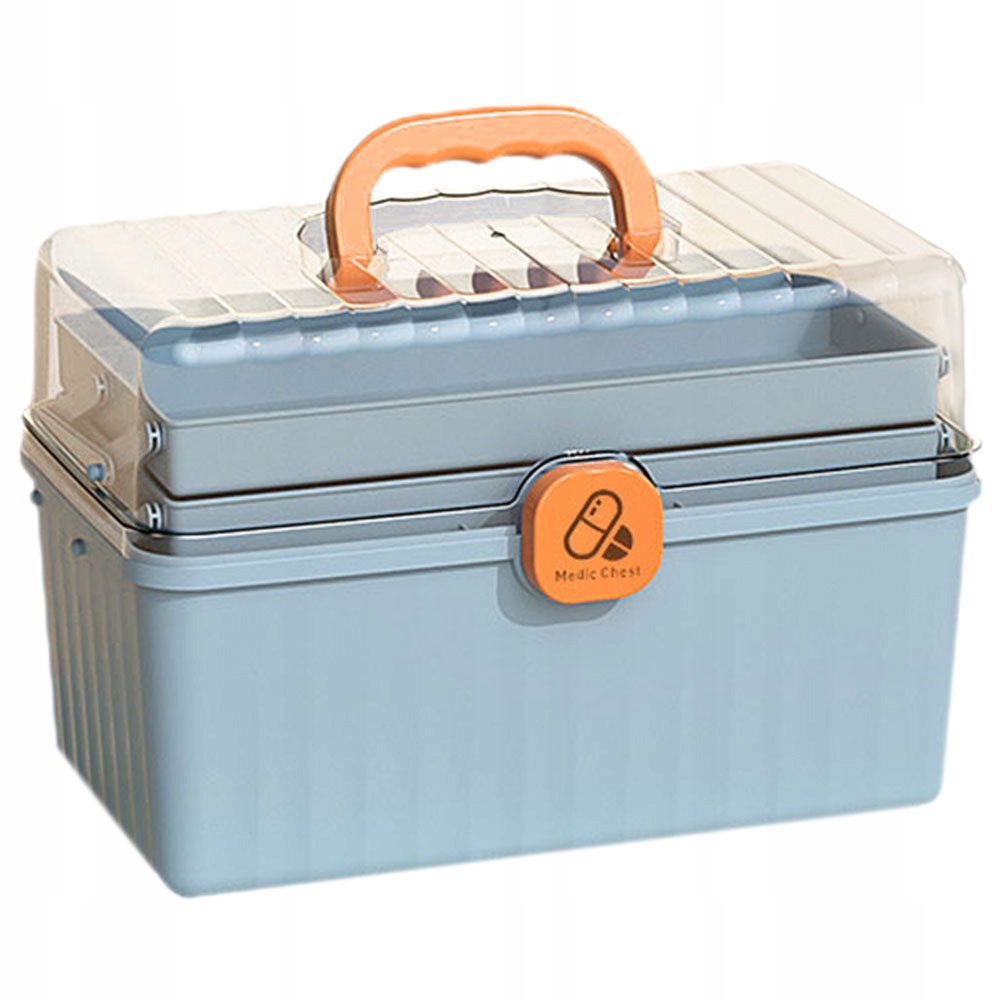 Handled Storage Case Medicine Tin