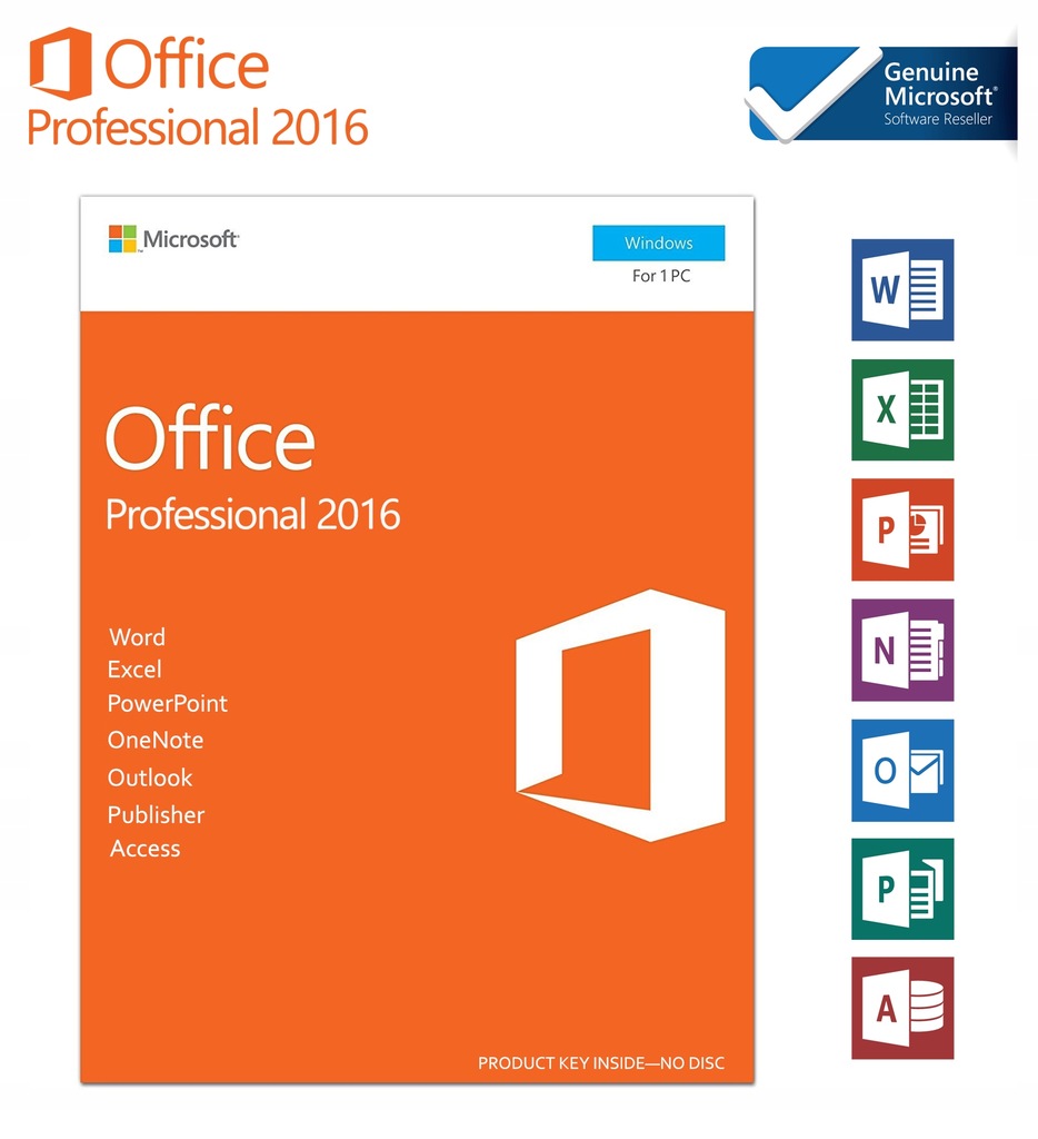 Купить Microsoft Office Professional 2016 PL WIN 32/64 бит: отзывы, фото, характеристики в интерне-магазине Aredi.ru