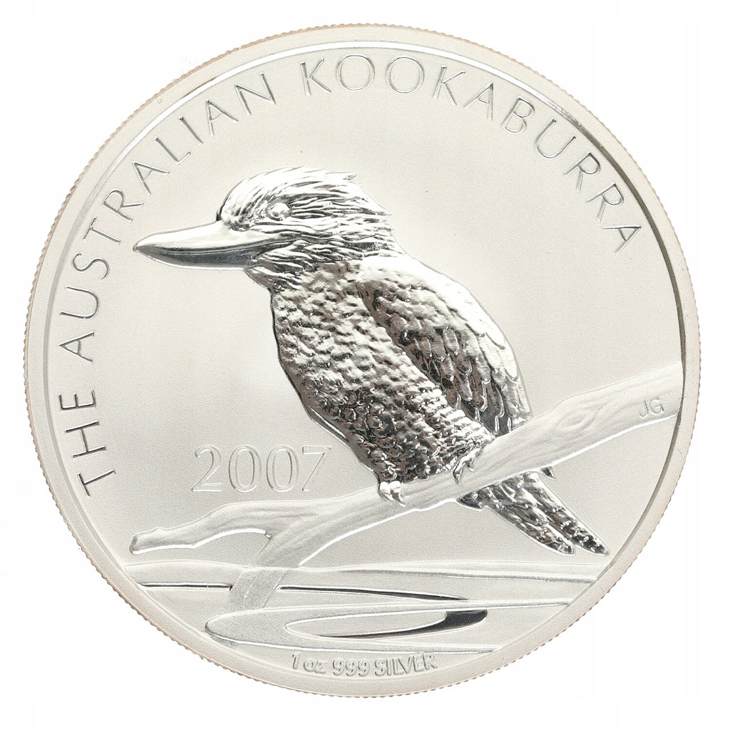 Australia - 1 $ Elżbieta Ii - Australian Kookaburra - 2007 , Ag 999