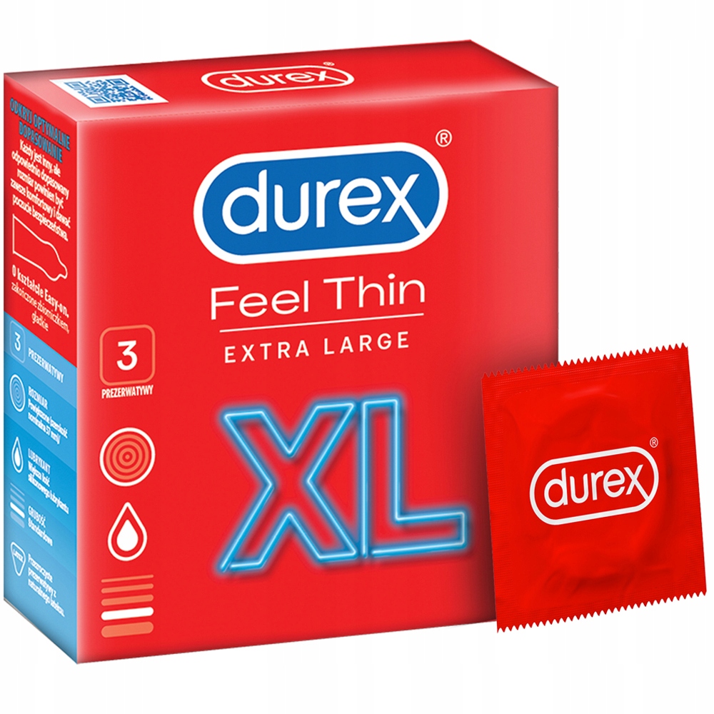 DUREX FEEL THIN XL extra large duże prezerwatywy 3