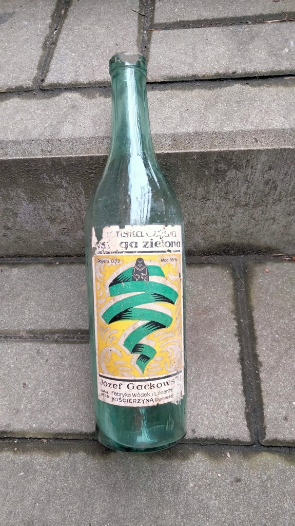 Oryginalna butelka IIRP Koscierzyna Wstega Zielona