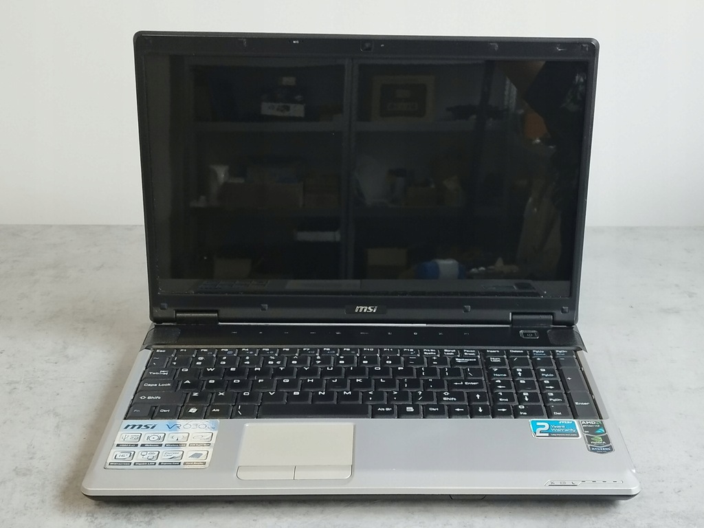 Laptop MSI VR630 16 " AMD Athlon X2 4 GB / 120 GB / Linux / działa