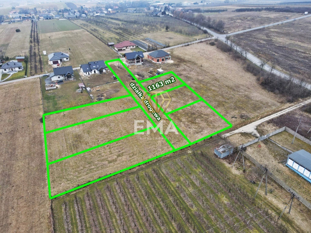 Działka, Zawada, Mstów (gm.), 1163 m²