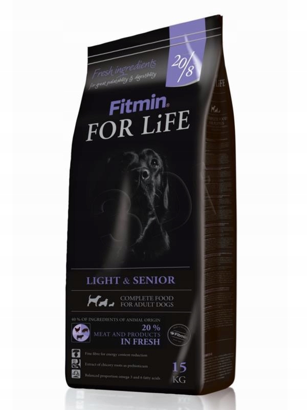Fitmin For Life SENIOR Light 15kg +4xROLO /3,6kg