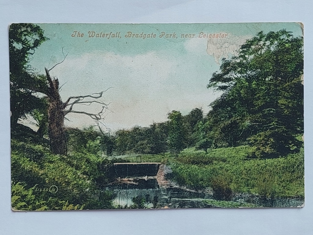 Anglia The Waterfall Bradgate Park Leicester 1906