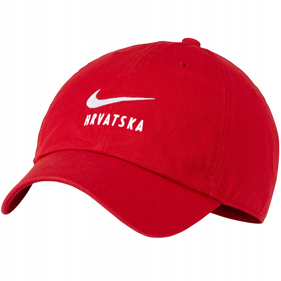 Czapka z daszkiem Nike Croatia Swoosh czerwona CU7