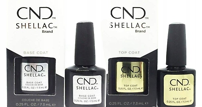 CND SHELLAC ZESTAW TOP COAT+BASE COAT BF149