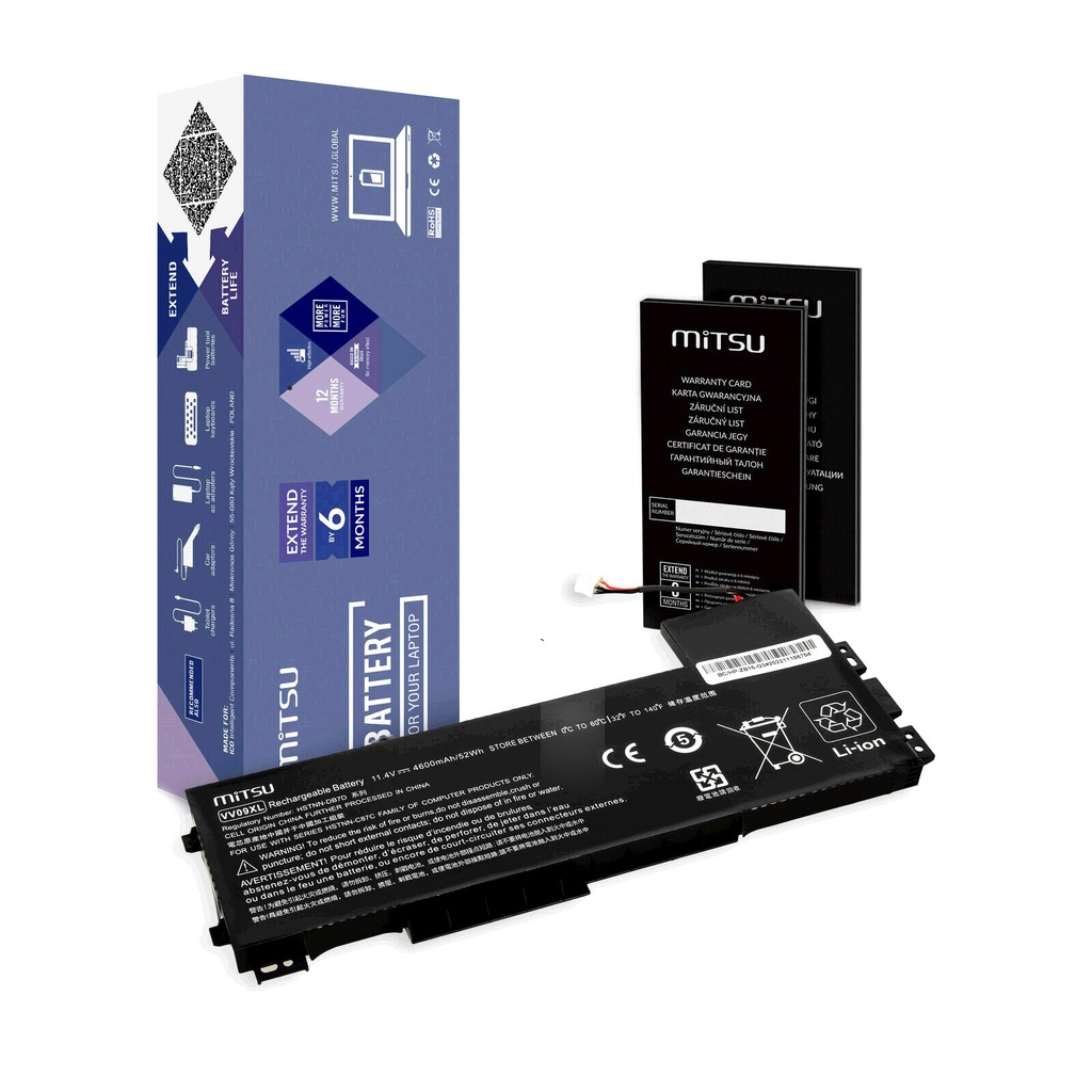 |mitsu| Bateria HSTNN-C87C do HP ZBook 11,4V LI-PO