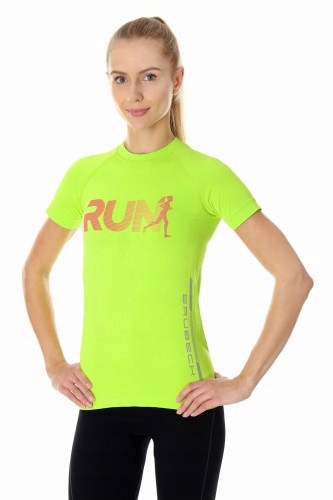 BRUBECK RUNNING AIR PRO koszulka damska neon M