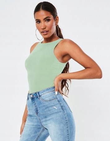 P5S087 MISSGUIDED__MK1 GŁADKI TOP RAMIĄCZKA__S