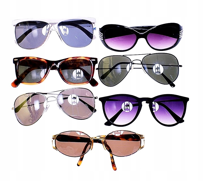 6261-23 .... OKULARY PILOTKI NERDY KOCIE OMBRE