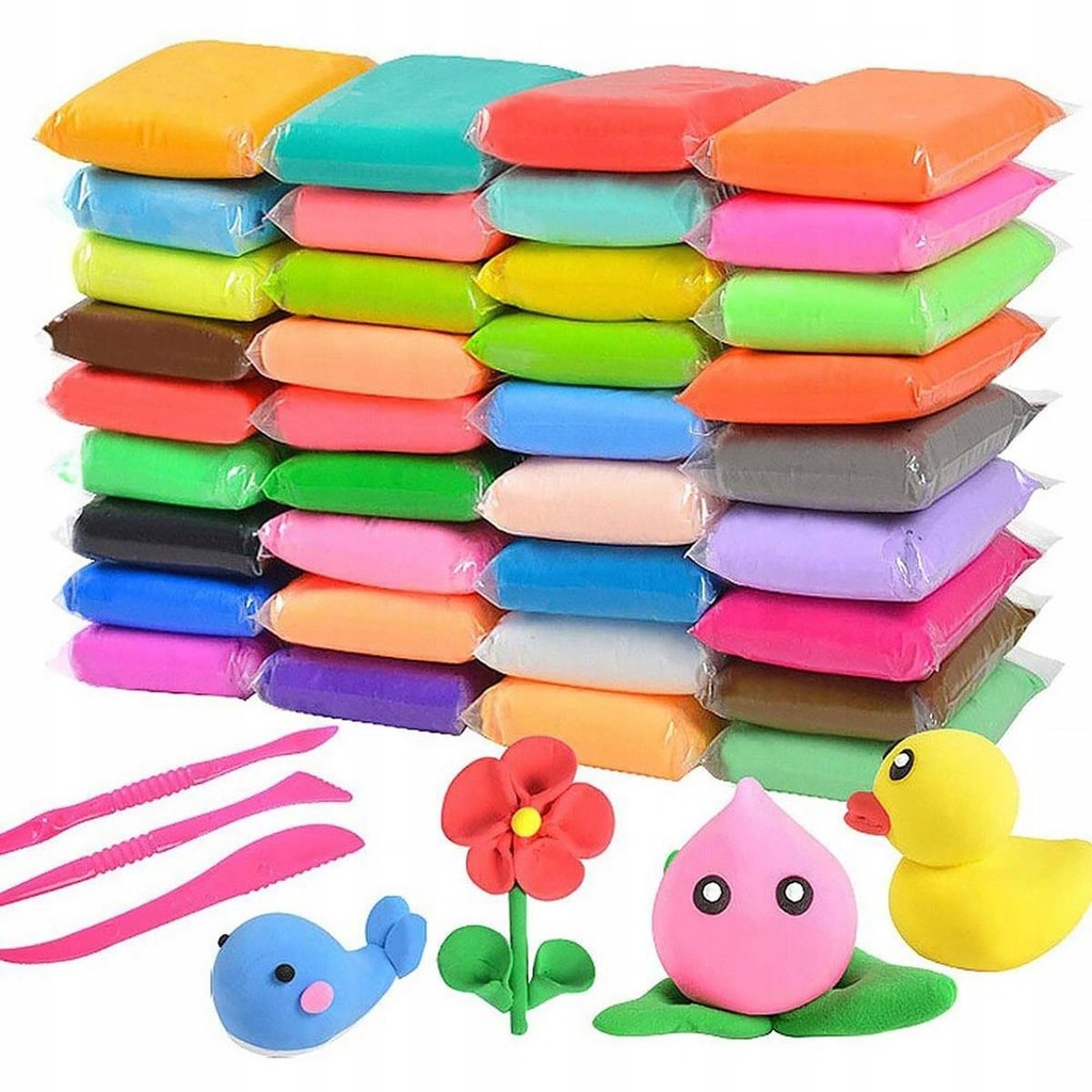 468665 MAGICZNA PIANKOLINA PLASTELINA 36 KOLORÓW BIGTOYS