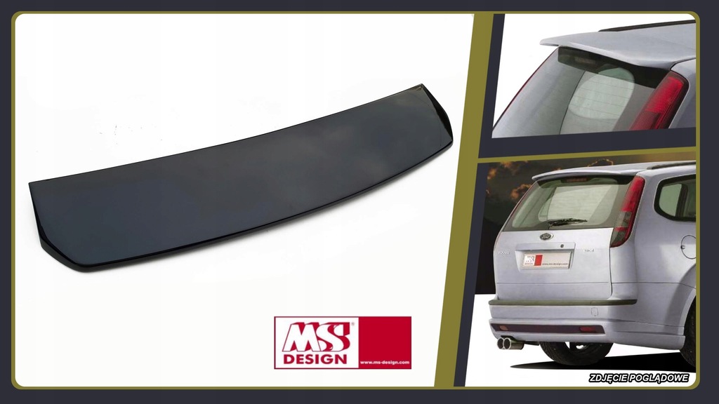 Ford Focus mk2 kombi spoiler lotka dokładka klapy MSD MS DESIGN tuning