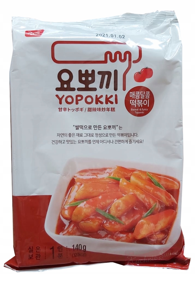 Kluski Yopokki, Spicy Pack, smak gochujang 140g