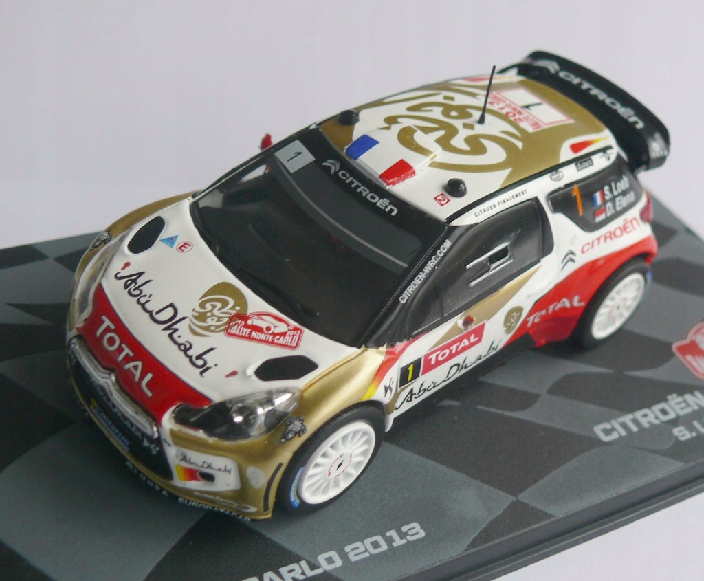 Citroen DS3 Biały WRC Rally Collection 1/43