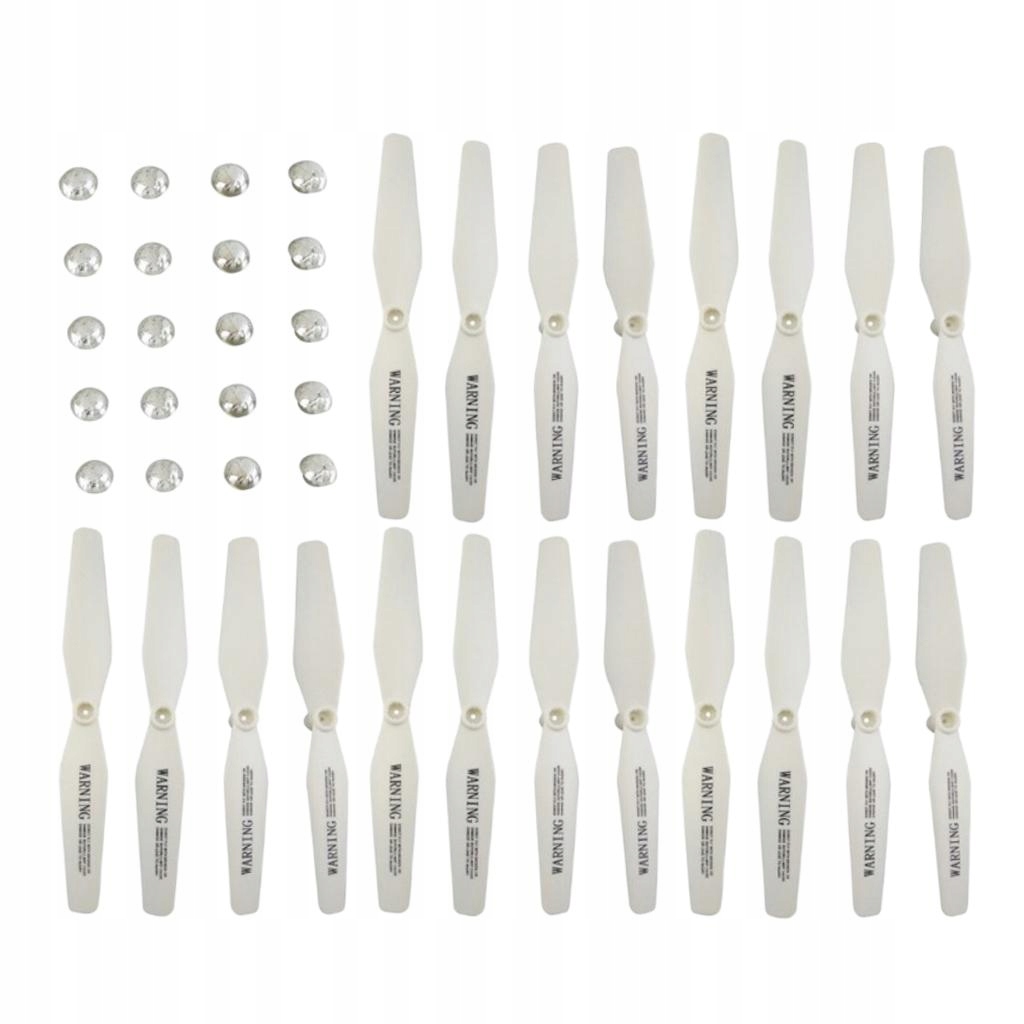 20x Plastic Propellers with Blade Cap for XS809 XS809W RC Spare White