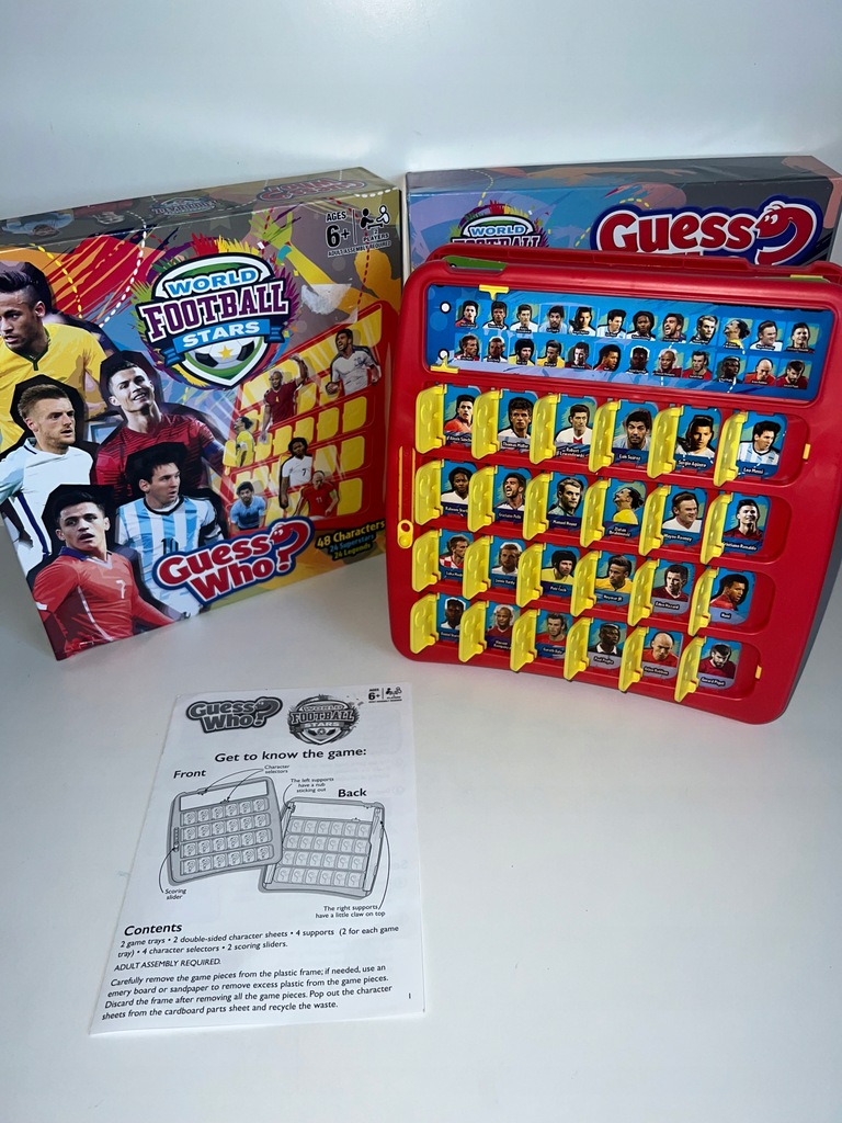 Gra angiel WORLD FOOTBALL STARS GUESS WHO? HASBRO 14207395762