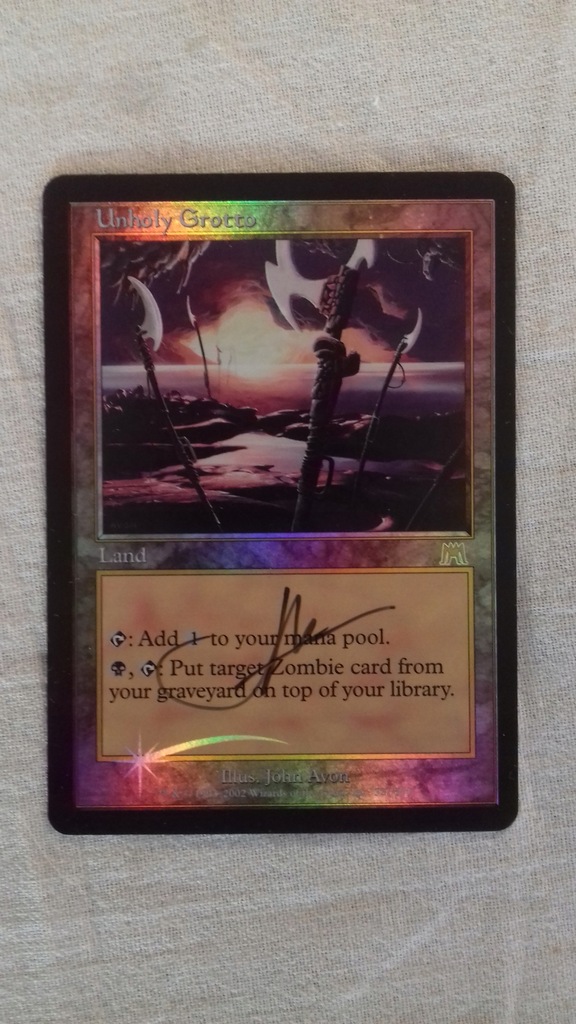 Unholy Grotto FOIL SIGNED ONS GRATISY Pjotrekkk