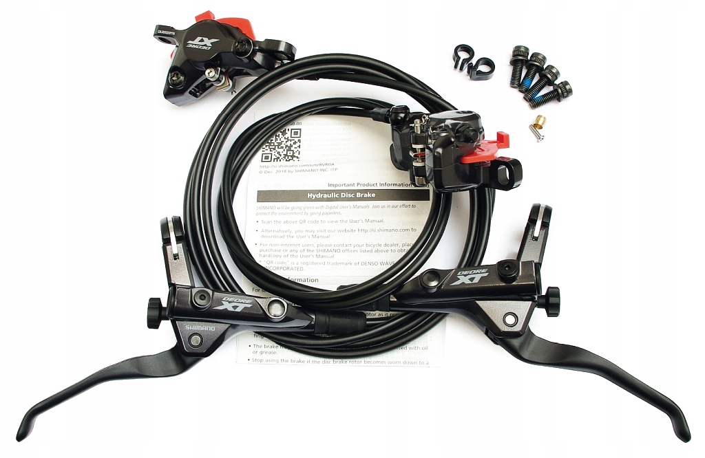 SHIMANO DEORE XT BR-M8100 BL-T8100 KPL. P+T, KLAMKI 3 PALCE TREKKING